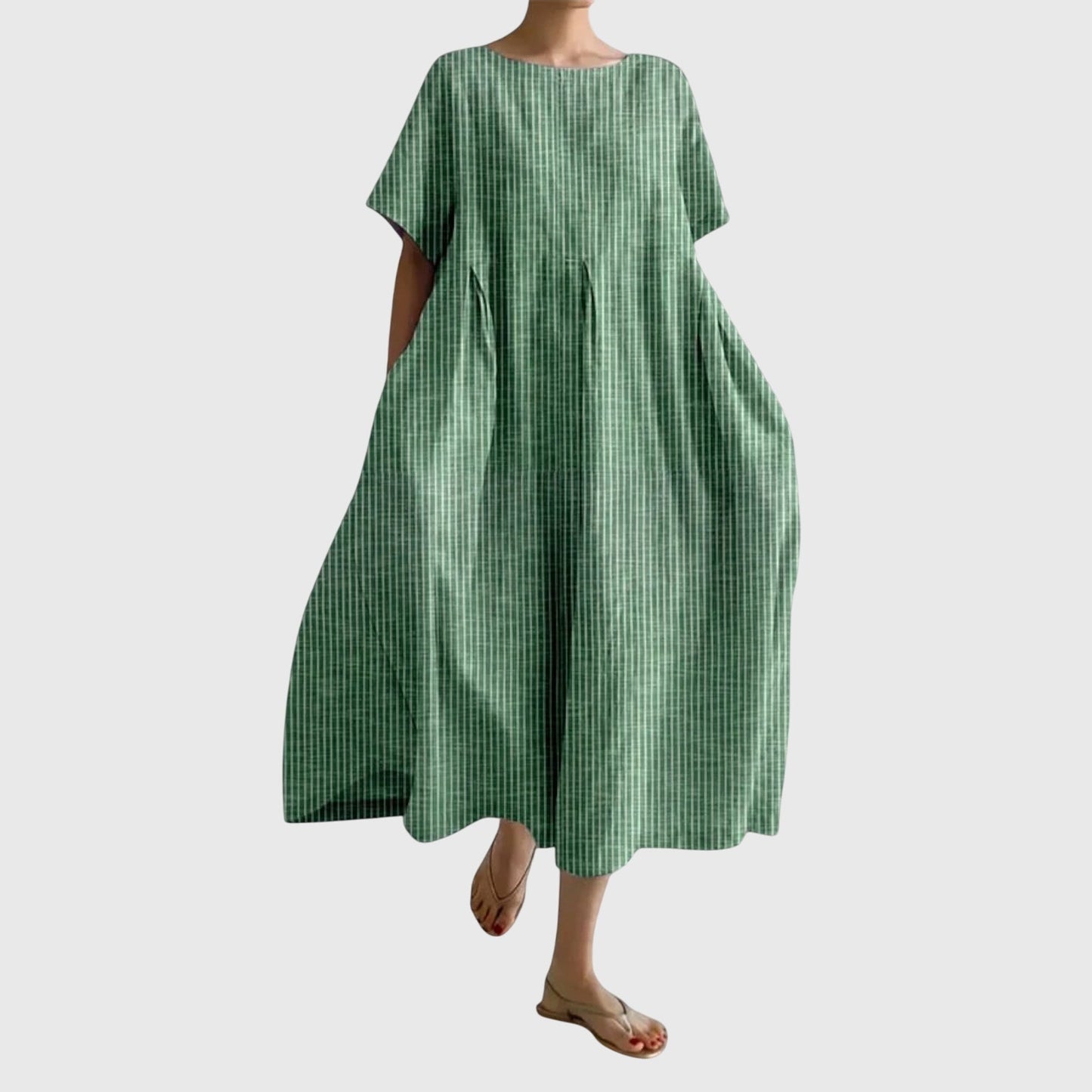 Stellavie™ | Langes Streifenkleid mit lockerem Schnitt