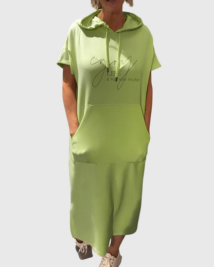 Veldora™ | Hoodie-Kleid mit Kapuze und Taschen