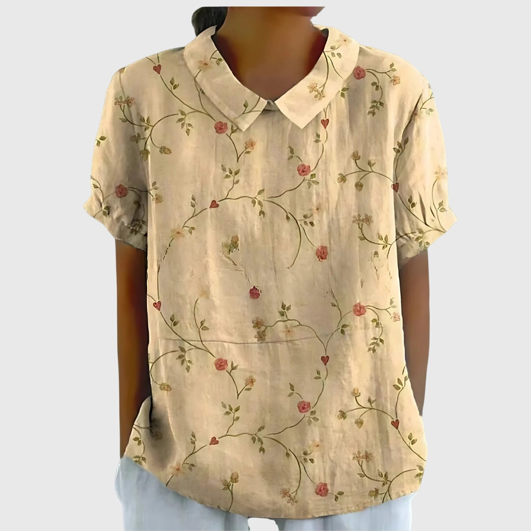 Aureliah™ | Damen Bluse mit Blumenmuster