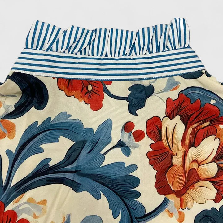 Aurelis™ | Langarmbluse mit 3D-Blumendetails