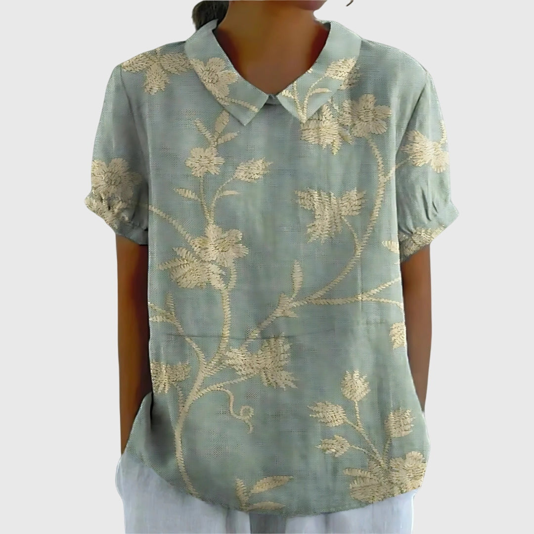 Aureliah™ | Damen Bluse mit Blumenmuster
