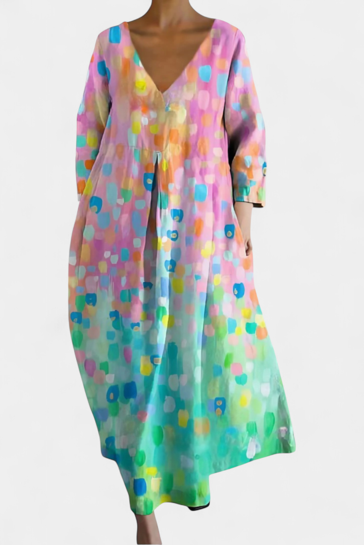 Sternberg™ | Fließendes Sommerkleid mit V-Ausschnitt