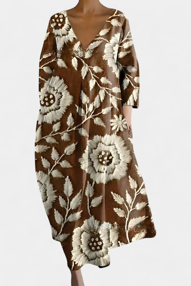 Sternberg™ | Fließendes Sommerkleid mit V-Ausschnitt