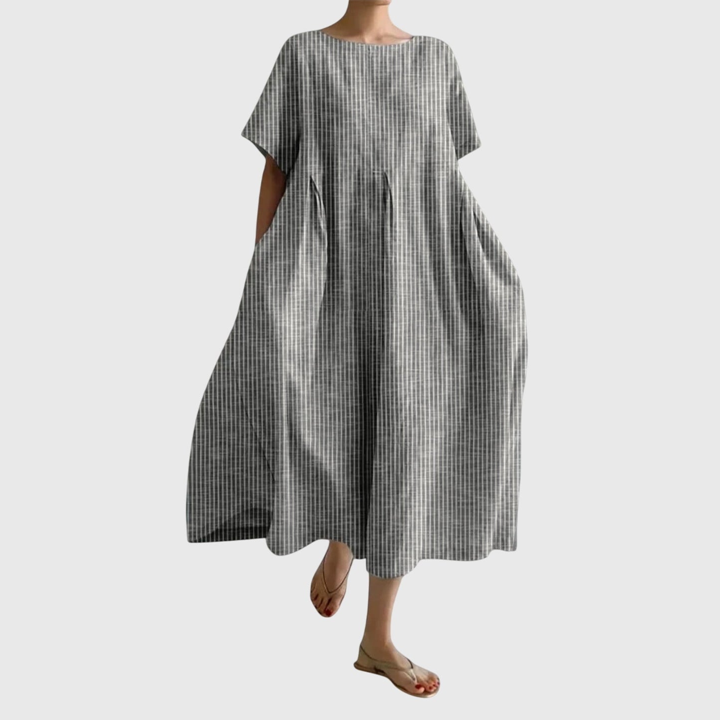 Stellavie™ | Langes Streifenkleid mit lockerem Schnitt