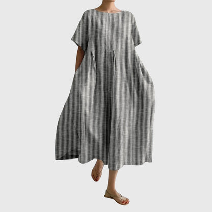 Stellavie™ | Langes Streifenkleid mit lockerem Schnitt