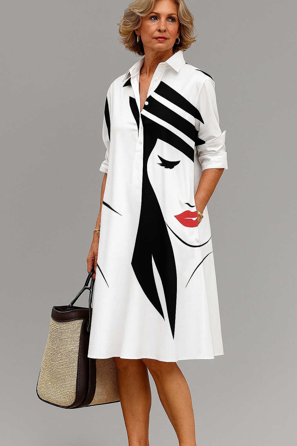 Sternberg™ | Fließendes Midi-Kleid