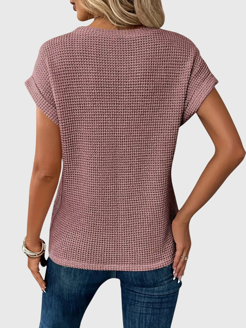 Lindenberg™ | Damen Bluse mit Rundhalsausschnitt und figurschmeichelndem Schnitt