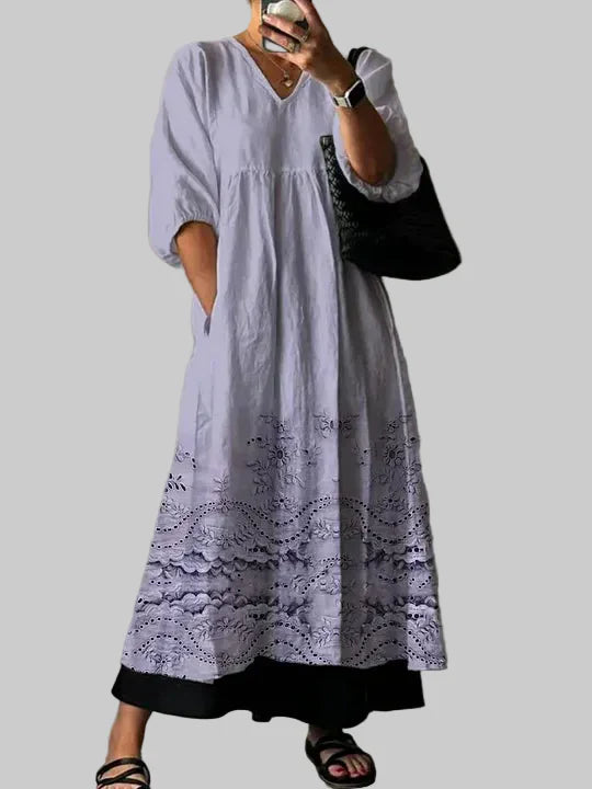 Altenburg™ | Boho-Kleid mit Druck und lockerer Passform