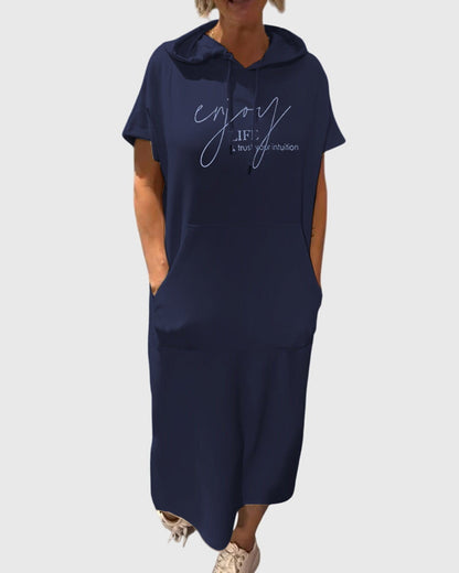 Veldora™ | Hoodie-Kleid mit Kapuze und Taschen