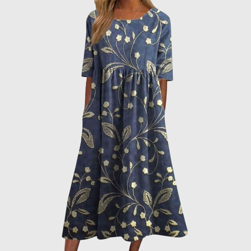 Kaltenthal™ | Figurbetontes Kleid mit Stickerei