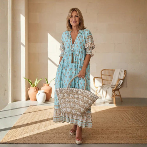 Aurelis™ | Midi Strandkleid im Bohemian Stil