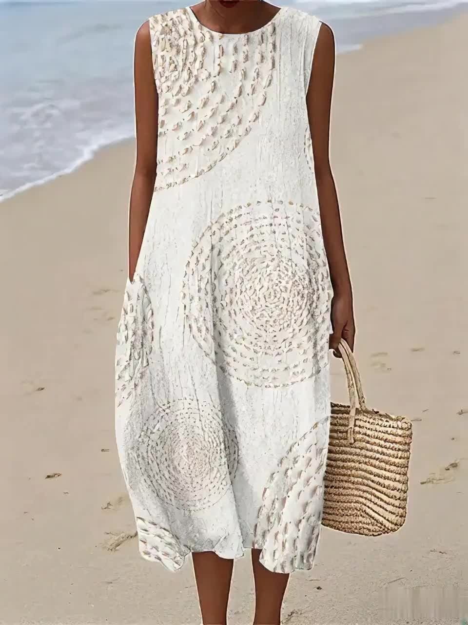 Aurelis™ | Ärmelloses Sommerkleid mit Rundhalsausschnitt