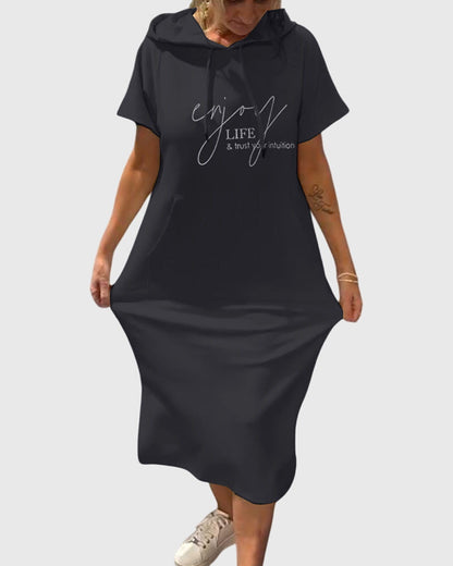Veldora™ | Hoodie-Kleid mit Kapuze und Taschen