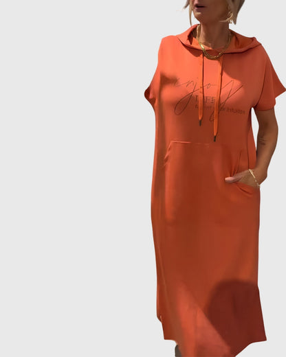 Veldora™ | Hoodie-Kleid mit Kapuze und Taschen