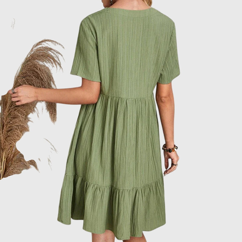Luviaren™ | Damen Kleid Auri mit femininer Schnittführung