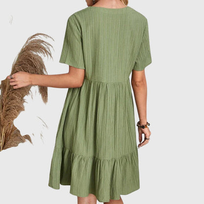 Luviaren™ | Damen Kleid Auri mit femininer Schnittführung