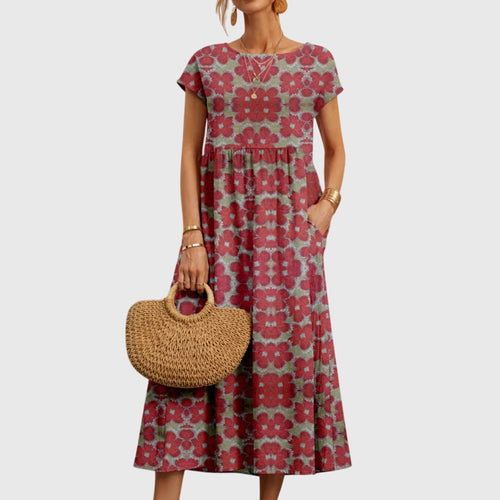 Aurelis™ | Fließendes Blumenkleid mit lockerer Passform