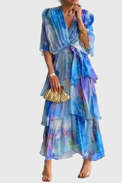 Aurelia™ | Fließendes Bohemian Maxikleid