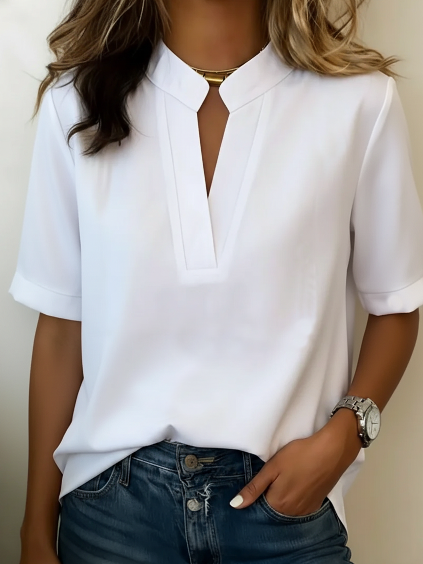 Aurelis™ | Damenbluse Loise mit raffiniertem Kragen