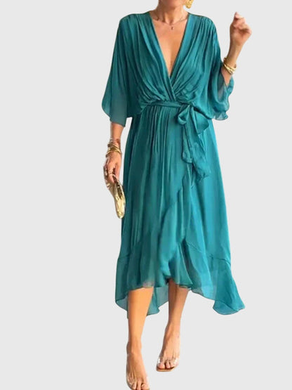 Luviaren™ | Damen Kleid Daisy mit V-Ausschnitt