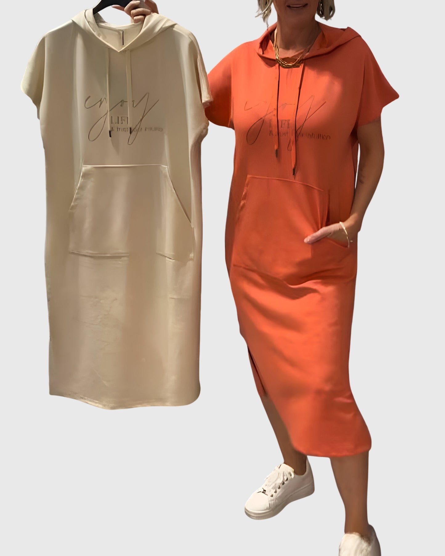 Veldora™ | Hoodie-Kleid mit Kapuze und Taschen