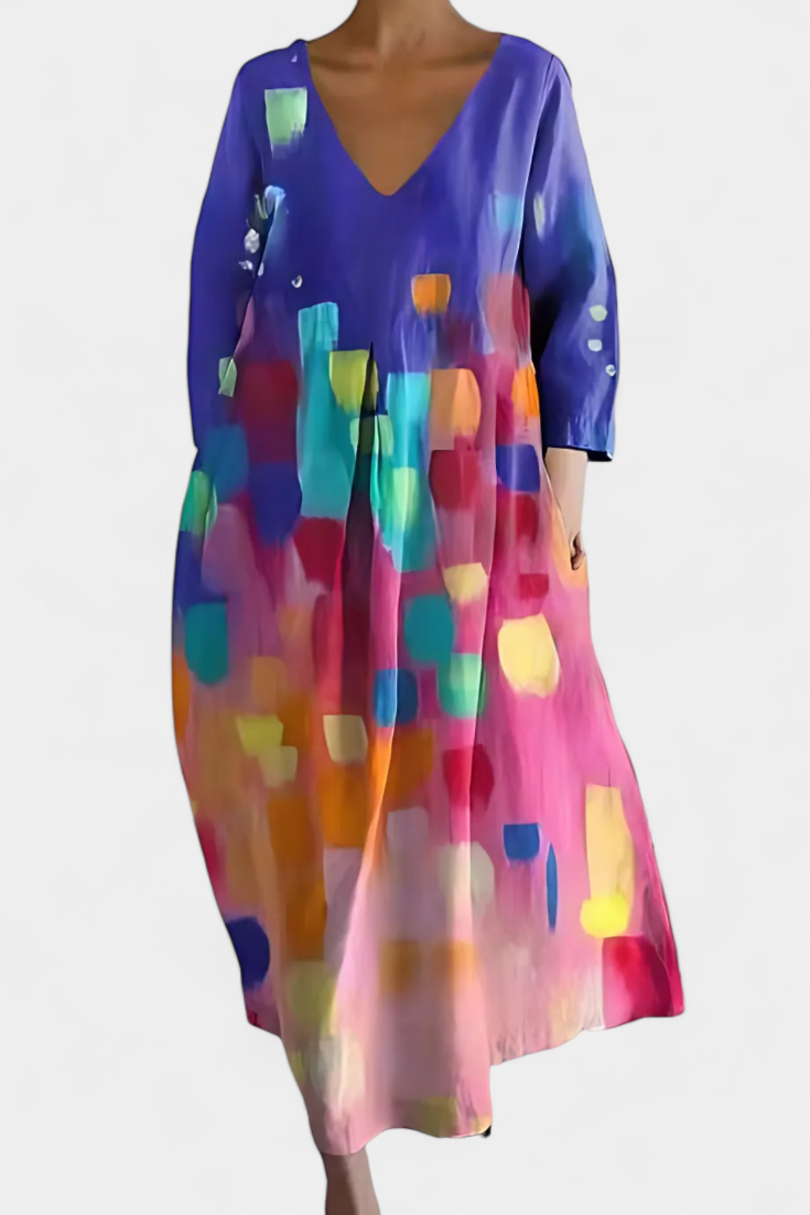 Sternberg™ | Fließendes Sommerkleid mit V-Ausschnitt