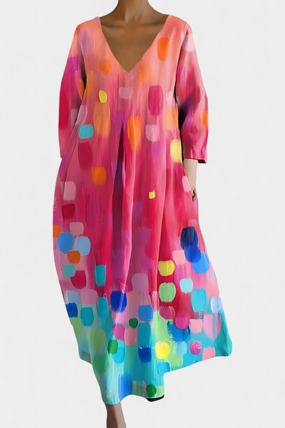 Sternberg™ | Fließendes Sommerkleid mit V-Ausschnitt