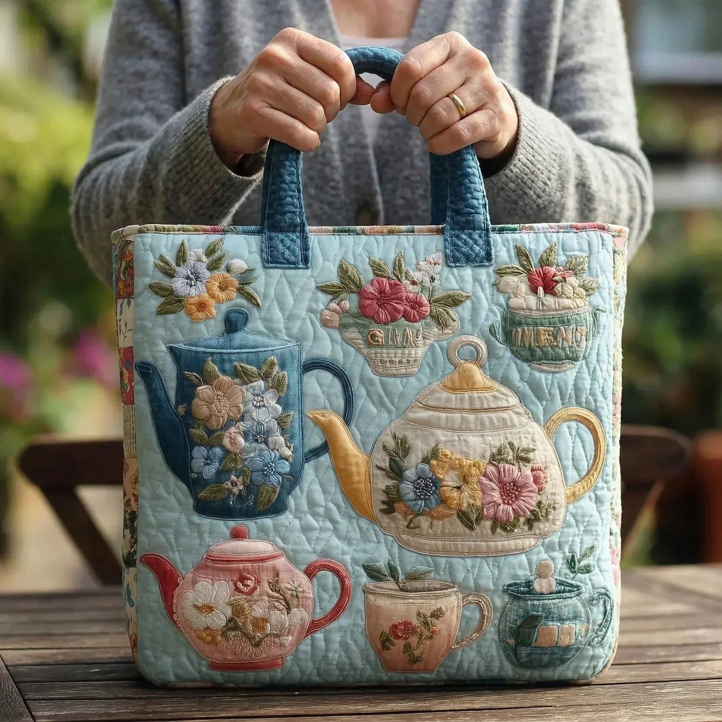 Valerius™ | Stepptasche mit Reißverschluss