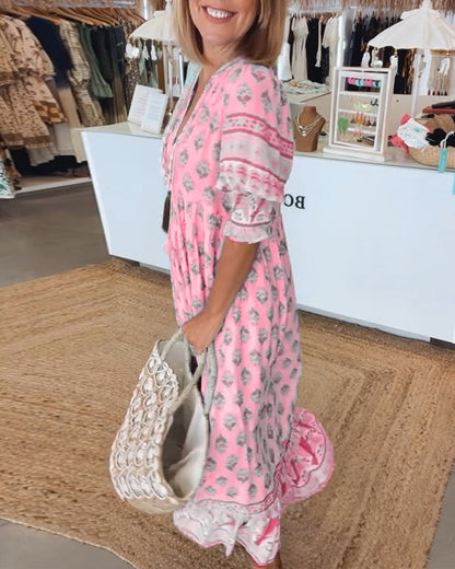 Aurelis™ | Midi Strandkleid im Bohemian Stil