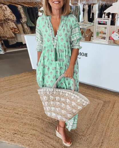 Aurelis™ | Midi Strandkleid im Bohemian Stil