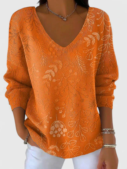 Luviaren™ | Damen Top mit V-Ausschnitt und lockerer Passform
