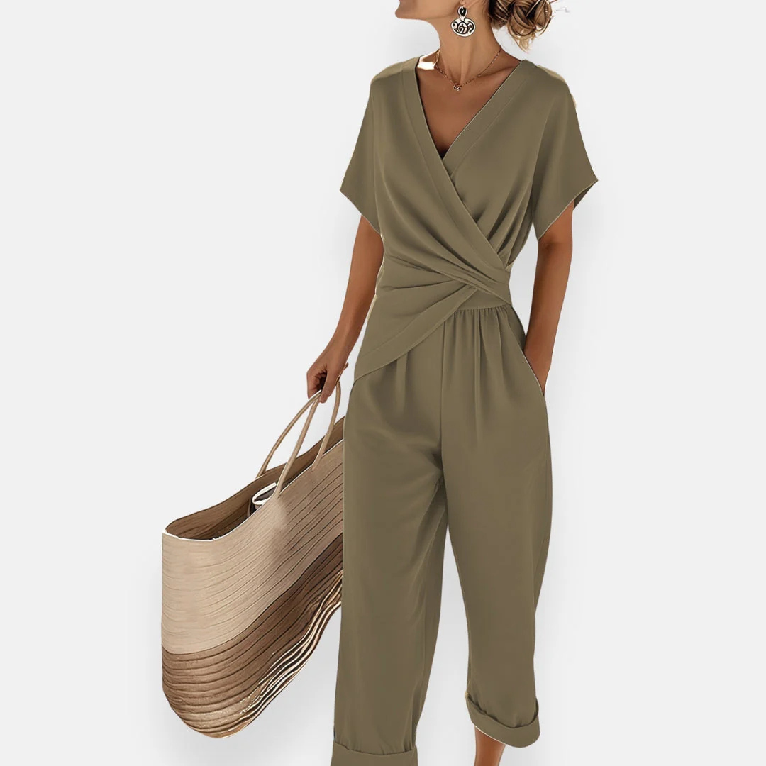 Luviaren™ | Elegantes Zweiteiler-Set mit Wickeloberteil