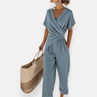 Luviaren™ | Elegantes Zweiteiler-Set mit Wickeloberteil
