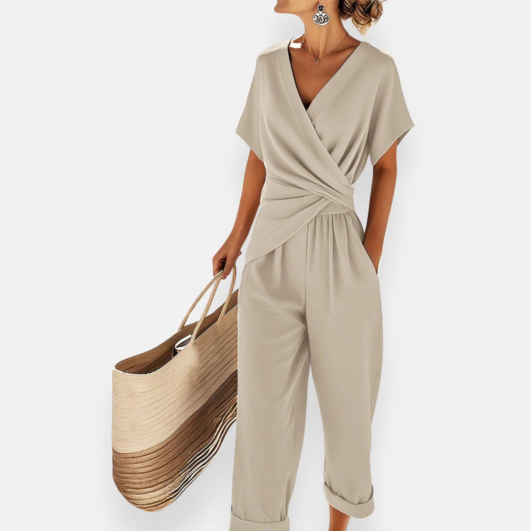 Luviaren™ | Elegantes Zweiteiler-Set mit Wickeloberteil