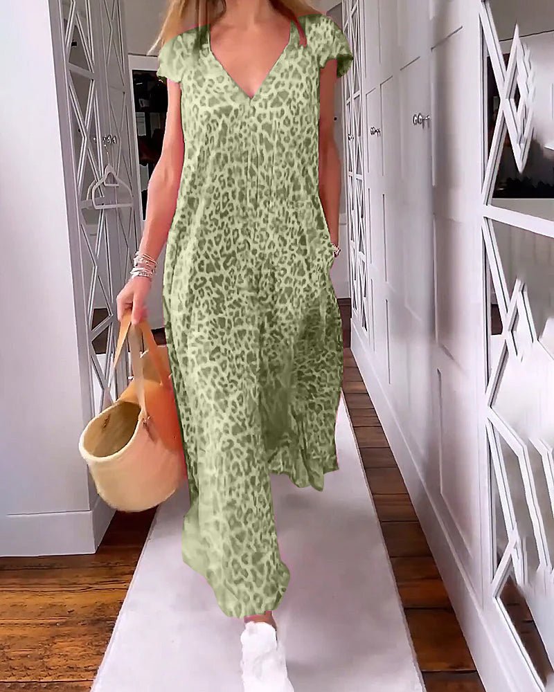 Luviaren™ | Elegantes Maxikleid mit V-Ausschnitt