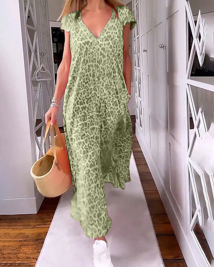 Luviaren™ | Elegantes Maxikleid mit V-Ausschnitt