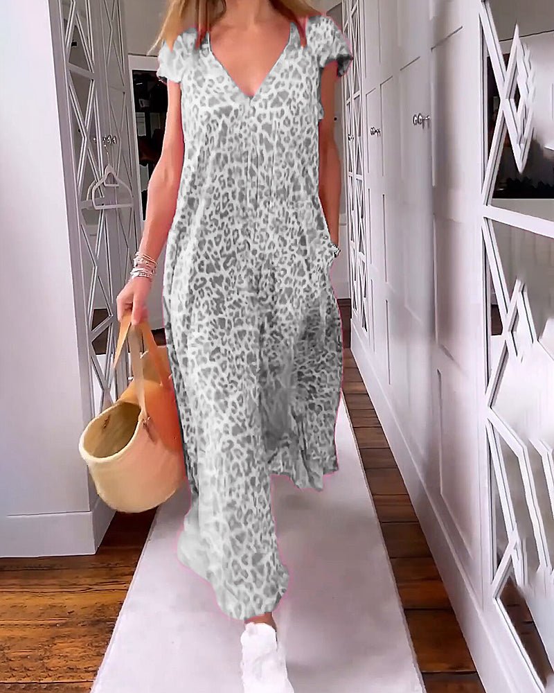 Luviaren™ | Elegantes Maxikleid mit V-Ausschnitt