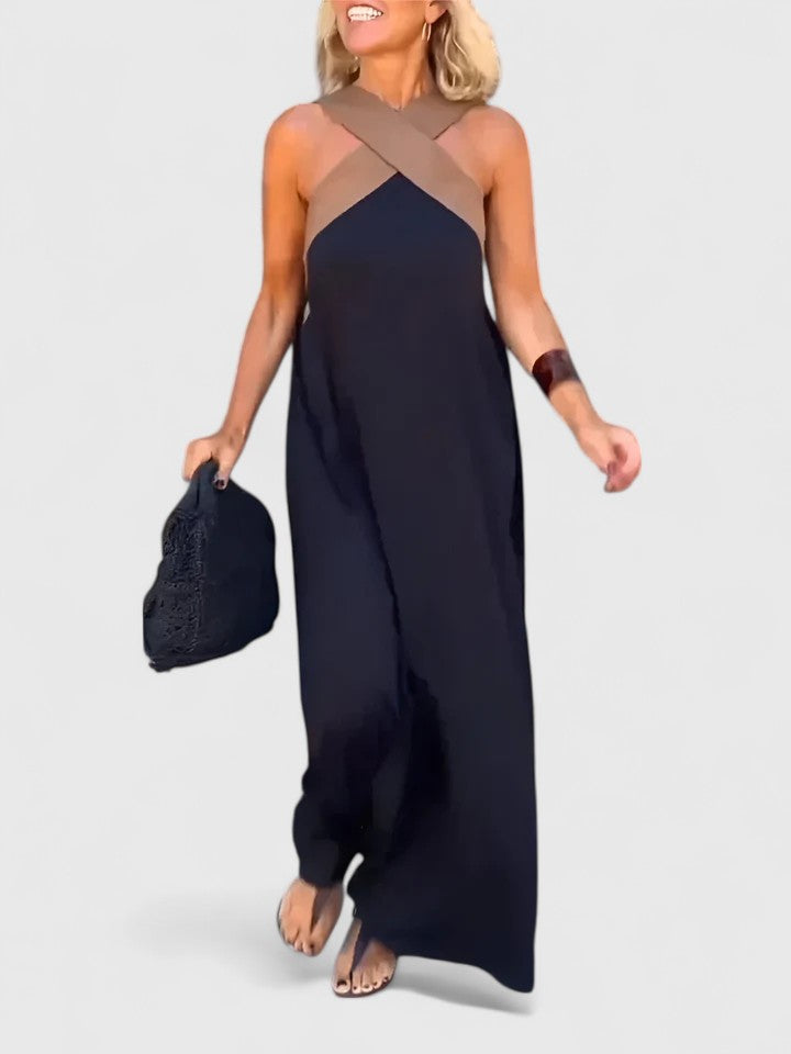 Luviaren™ | Elegantes Crossback-Kleid in A-Linie