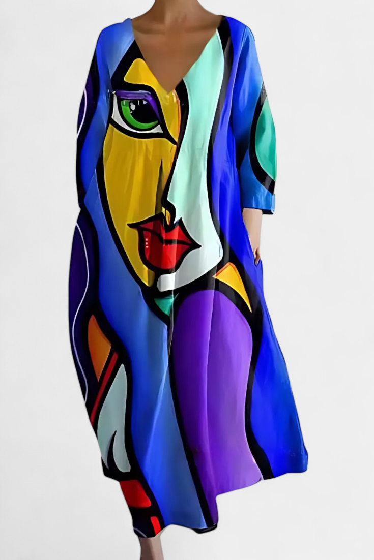 Sternberg™ | Fließendes Sommerkleid mit V-Ausschnitt