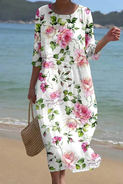 Aurelis™ | Fließendes Blumenkleid