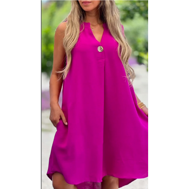 Luviaren™ | Ärmelloses Sommerkleid mit V-Ausschnitt