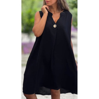 Luviaren™ | Ärmelloses Sommerkleid mit V-Ausschnitt