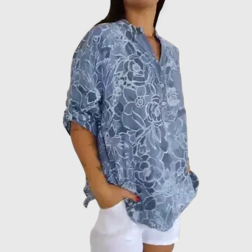 Luviaren™ | Damen Bluse mit Blumenmuster und lockerer Passform