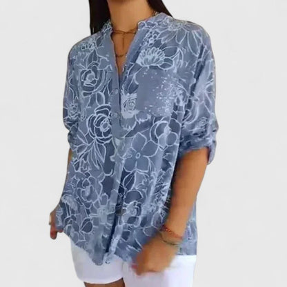 Luviaren™ | Damen Bluse mit Blumenmuster und lockerer Passform
