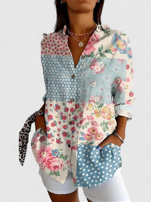 Luviaren™ | Damen Bluse mit Blumenmuster
