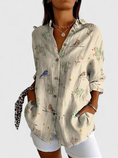 Luviaren™ | Damen Bluse mit Blumenmuster