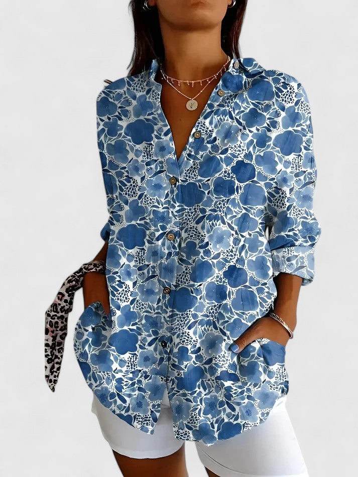 Luviaren™ | Damen Bluse mit Blumenmuster
