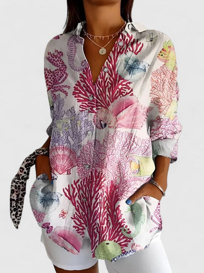 Luviaren™ | Damen Bluse mit Blumenmuster