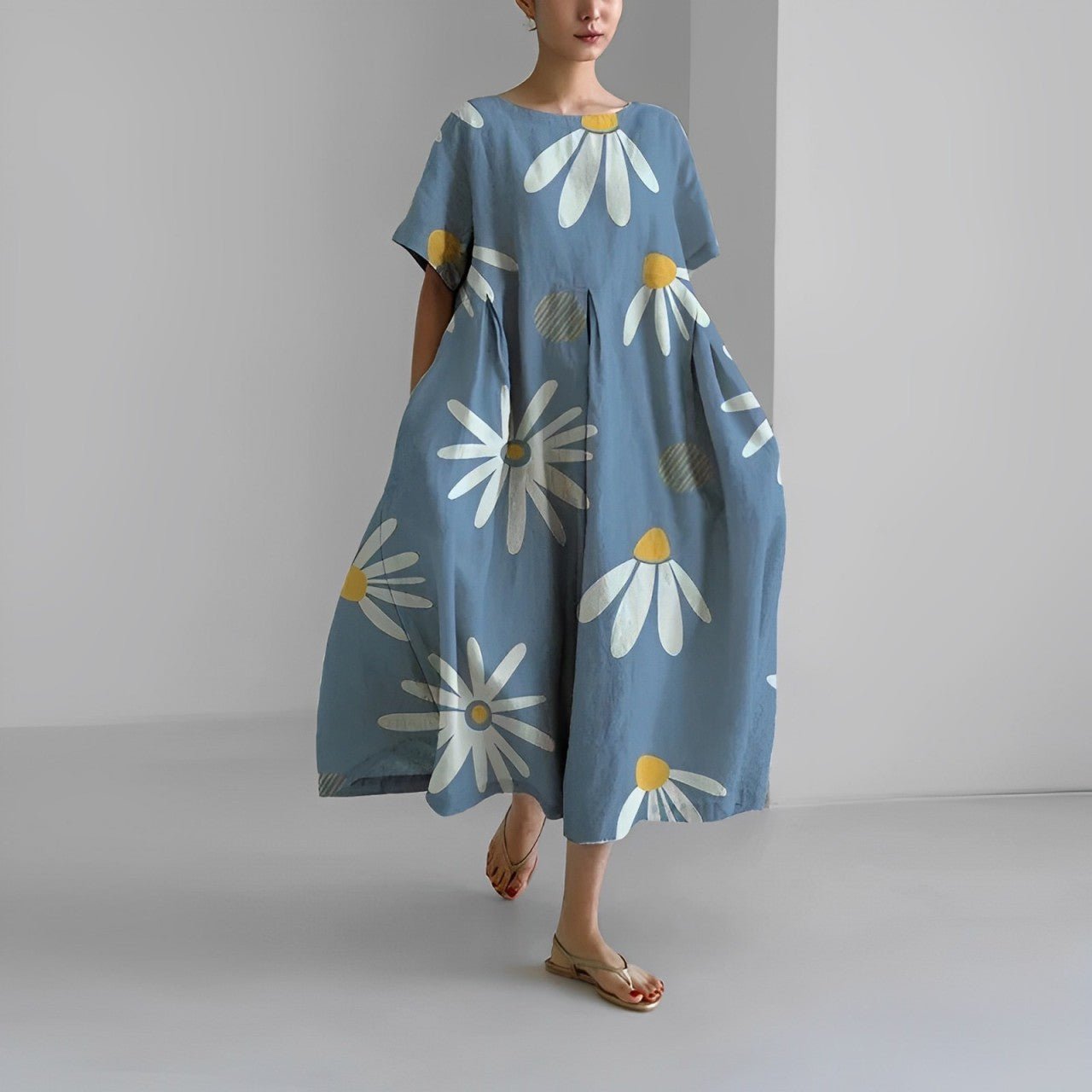 Aurelis™ | Blumenkleid in ausgestellter Passform